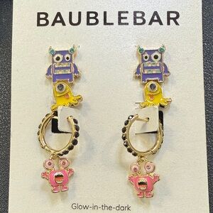 BaubleBar Monster Earrings - Purple, Yellow, Pink